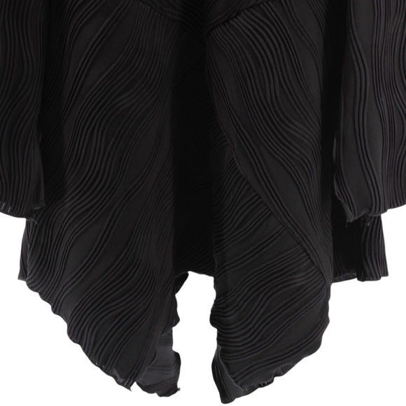 IC by Connie K Black Textured Artsy Whimsigoth Fairy Ethereal Blouse Size L - Picture 5 of 10